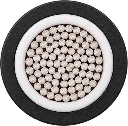 Cross-section of a solar DC cable: many fine tin-coated copper strands inside a white insulation ring and a black outer sheath